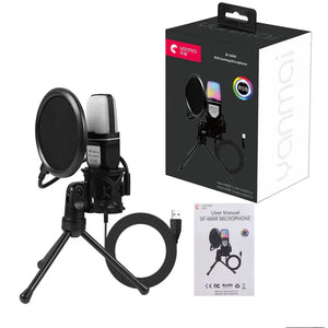 RGB Capacitor Esports Gaming Desktop Microphone Computer Microphone