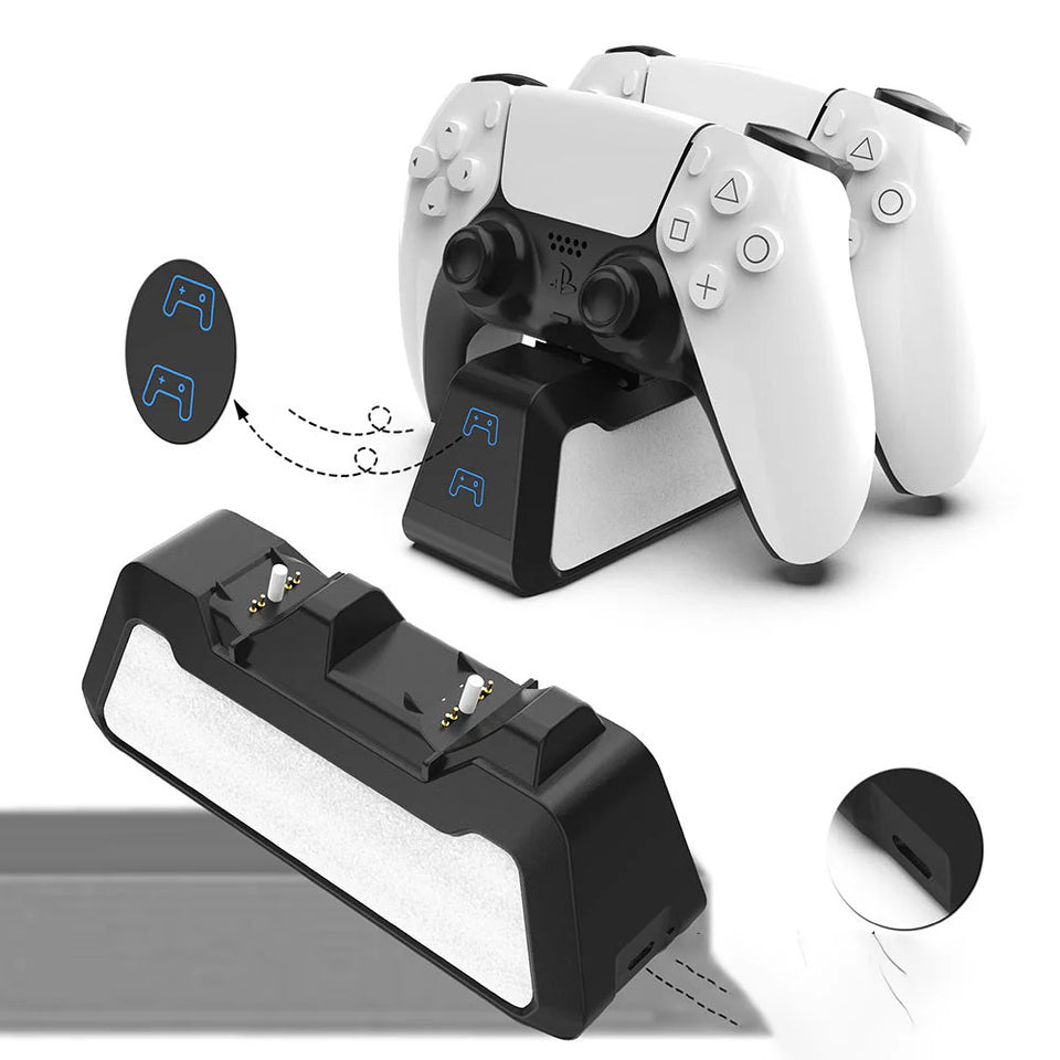 Ps5 Handle Charging Stand Dual Handle Fast Charge Type-C Interface High Speed Fast Charge